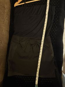 Chic Black Bow Detail Mini Dress