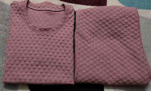 Mauve Textured Co-ord Set