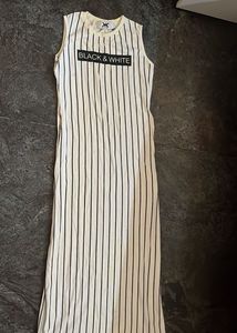 Striped Sleeveless Maxi Dress