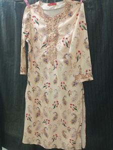 Peach Kurti Pant Set