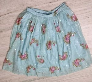 Blue Floral Lehenga Choli Set