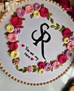 Couple Initial Hoop ✨