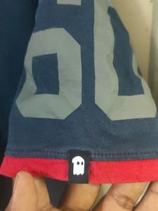 Men's Navy Blue Tshirt From Souled Store