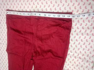 Maroon and blue Leggings