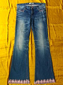 Embellished Flare Jeans