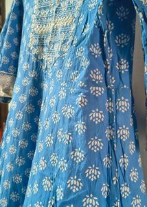 Blue Printed Kurta