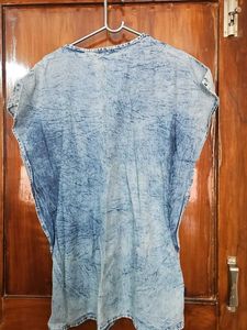 Denim Look Tunic Dress