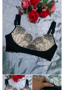 Lace Trimmed Bra &amp; Panty Set