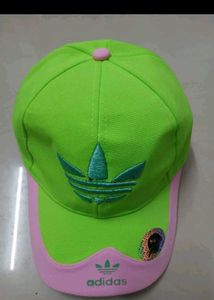 Neon Green &amp; Pink Adidas Cap