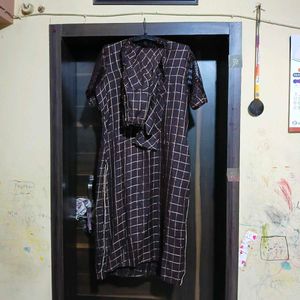 Chic Checked Kurta Set