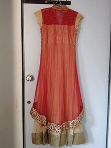 Stunning Red &amp; Gold Embroidered Gowns
