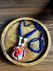 Boho Fabric Pendant Necklace