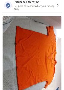 Orange Casual T-Shirt