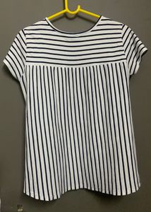 Vero Moda Striped Organic Cotton T-Shirt