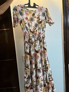 Floral Print Midi Dress