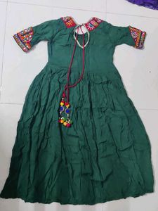 navratri kutchi handwork gown