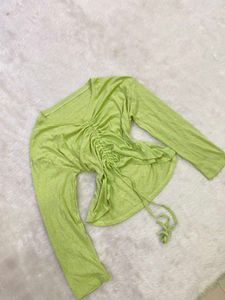 Ruched Front V-Neck Top