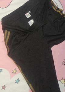 Stylish Black Trouser with Gold Stripe