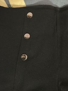 High Waisted Button Detail Pants