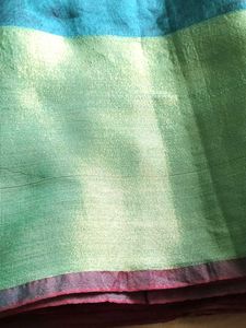 Beautiful Sea Blue Saree