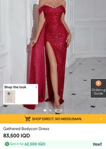 Stunning Red Sequin Bodycon Dress