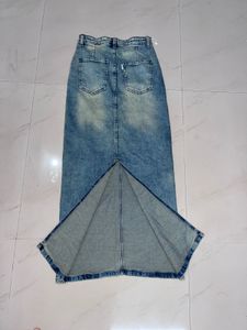 Denim Maxi Skirt