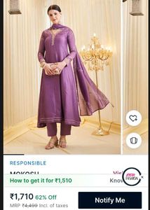 Elegant Purple Kurta Set with Dupatta