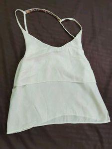 White camisole with beaded detail