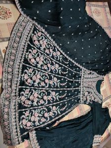 Embroidered georgette indo western Set