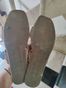 Worn Beige Women's Sandals