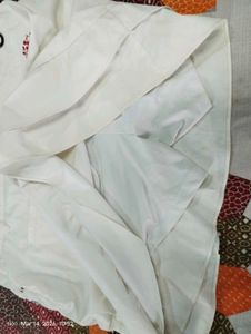 White Ruffled Golf Skirt