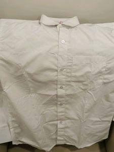 Classic White Men's Full Sleeves Shirt