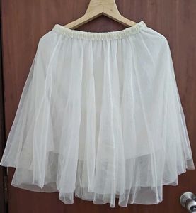 White Tulle Skirt