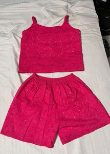 Boho Eyelet Cami &amp; Shorts Set