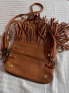 Lino Perros Brown leather Sling Bag