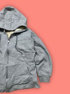 Cozy Grey Sherpa Lined Hoodie