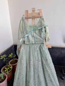 Beautiful Pastel Green Lehenga Choli
