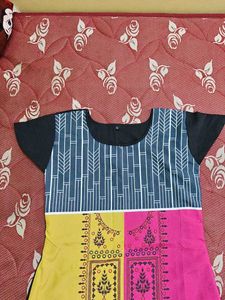 Vibrant Colorblock Kurta