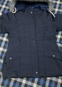 Navy Quilted Jacket