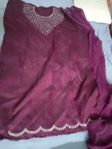 Elegant Purple saree with Border