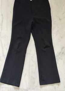 Classic Black Bootcut Trousers