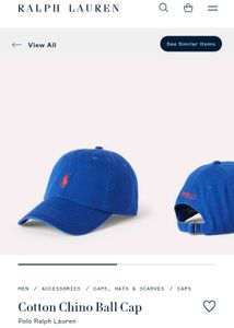 Polo Ralph Lauren Blue Chino Ball Cap