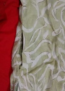 Light Green Kurta with White Print