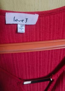Maroon V-Neck T-Shirt