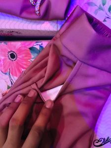 inner is not available Girls Rust Pink Party Wear