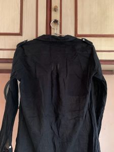 Classic Black Button-Up Shirt
