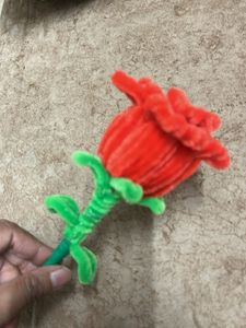 Handmade Red Rose Flower Decor