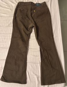 Off-duty Brown Flare Jeans
