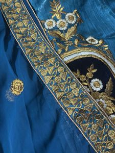 Teal EmbroideredLehnga
