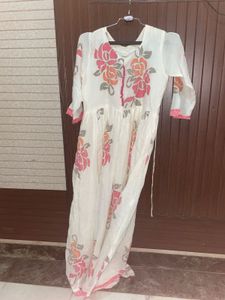 cotton anarkali with dupatta